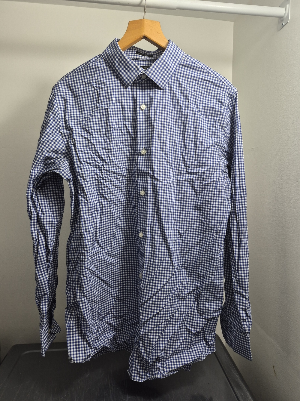 Banana Republic Blue Gingham Button-Down Shirt